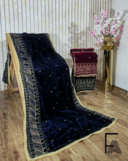 SoFt & sTyLiSh wInTeR VeLvEt sHaWl
